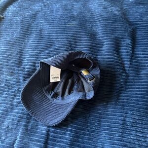 Navy Blue Corduroy Cap